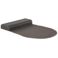Allsop ErgoFlex Silicone Mouse Pad with Wrist Rest - Black - (31879)