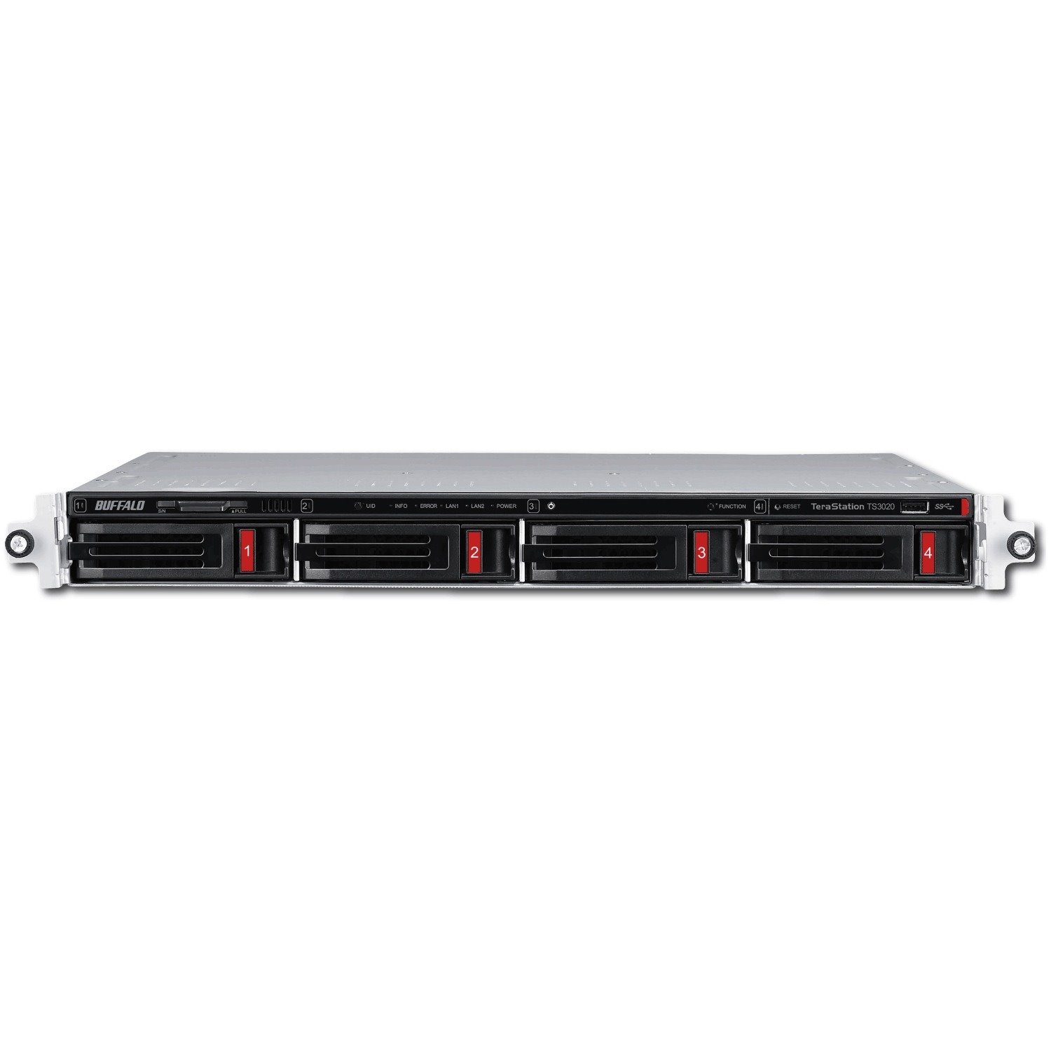BUFFALO TeraStation 3420 4-Bay SMB 8TB (2x4TB) Rackmount NAS Storage w/ Hard Drives Included