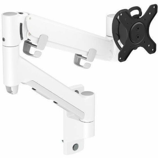 Atdec Mounting Arm for Monitor, Curved Screen Display, Flat Panel Display, All-in-One Computer - White - Landscape/Portrait