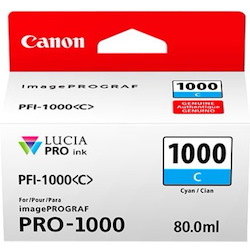 Canon LUCIA PRO PFI-1000 Original Inkjet Ink Cartridge - Cyan Pack