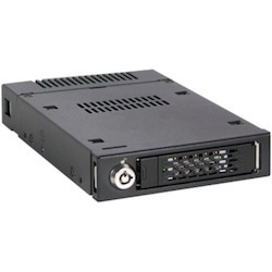 Icy Dock ToughArmor MB601VK-1B Drive Enclosure for 3.5" M.2, SATA/600, PCI Express NVMe - U.2 (SFF-8639) Host Interface Internal - Black