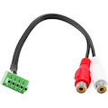 AMX 5-pin 3.5mm Phoenix to 2 RCA Female Cable