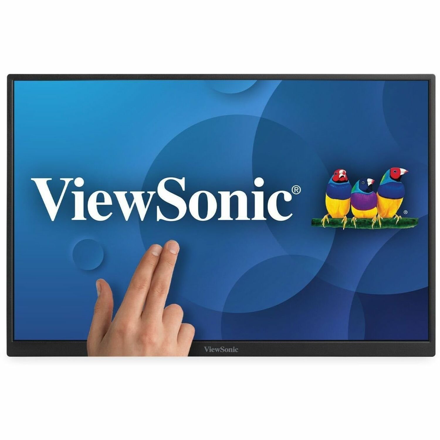 ViewSonic TD1656-2K 16 Inch WQXGA 1600p IPS Touchscreen Portable Monitor with 2 Way Powered 65W USB C, and Built-in Stand with Smart Cover