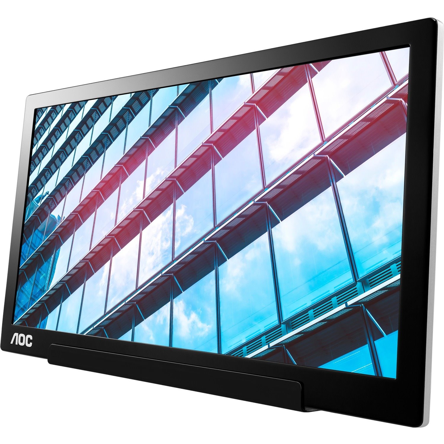 AOC I1601P 16" Class Full HD LCD Monitor - 16:9 - Black