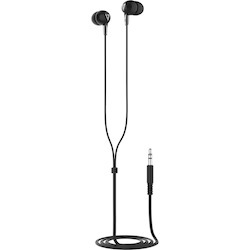 V7 HA200 Wired Earbud Binaural Stereo Earphone - Black