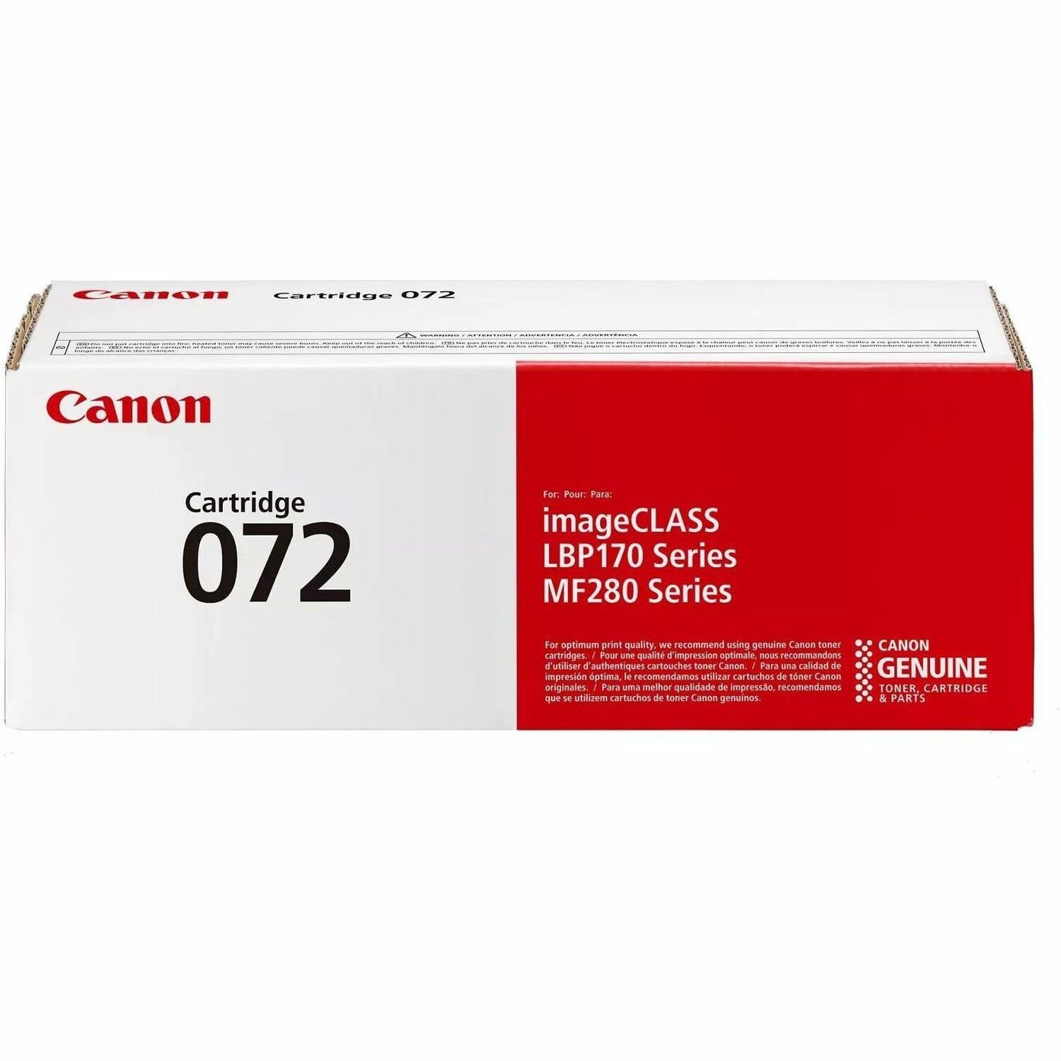 Canon 072 Original Laser Toner Cartridge - Box - Black - 1 Pack