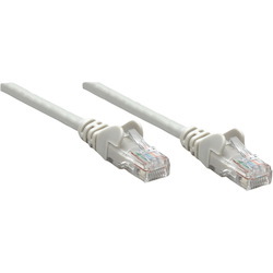 Intellinet Network Patch Cable, Cat5e, 15m, Grey, CCA, U/UTP, PVC, RJ45, Gold Plated Contacts, Snagless, Booted, Lifetime Warranty, Polybag