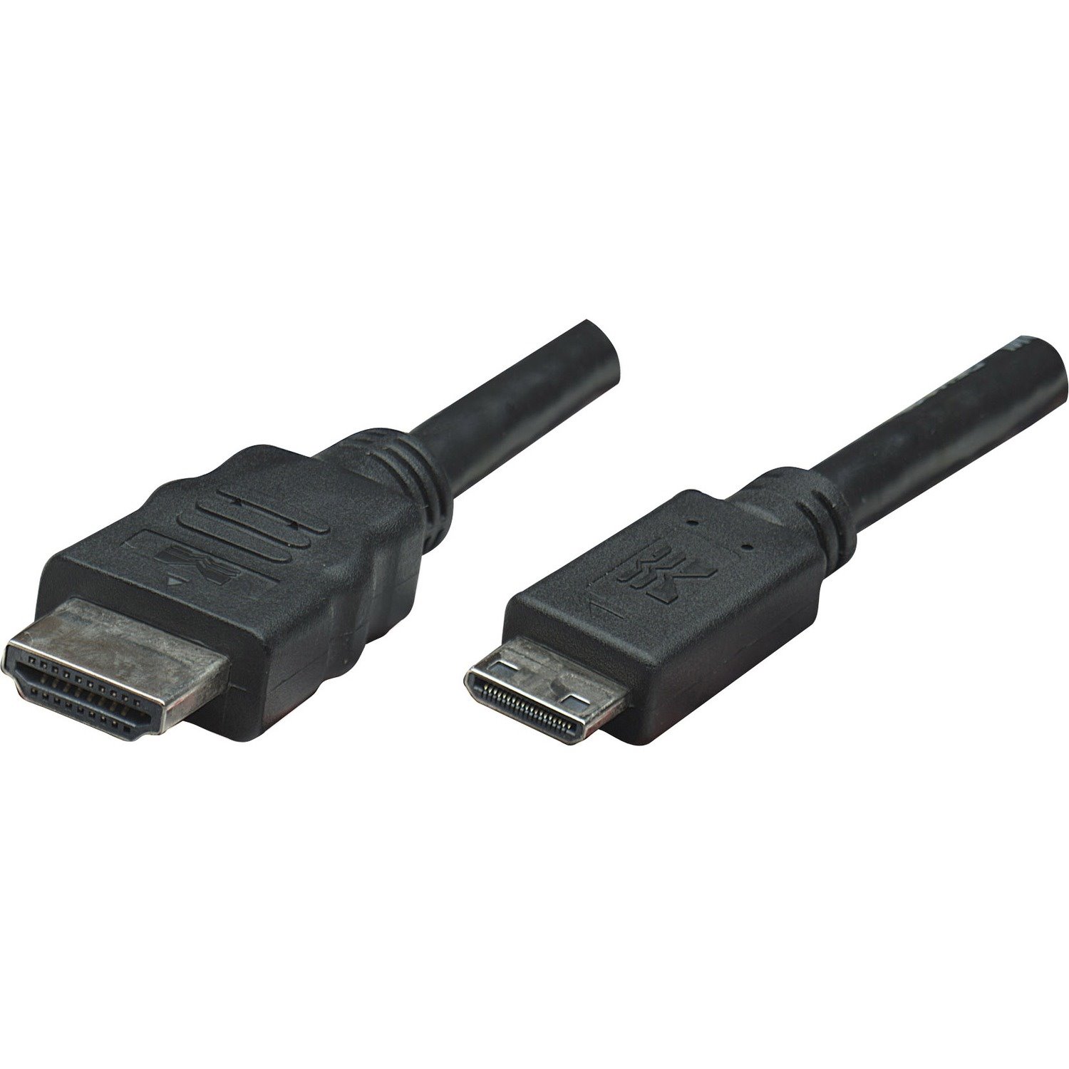 Manhattan High Speed HDMI Cable, Mini HDMI Male/HDMI Male, 6', Black