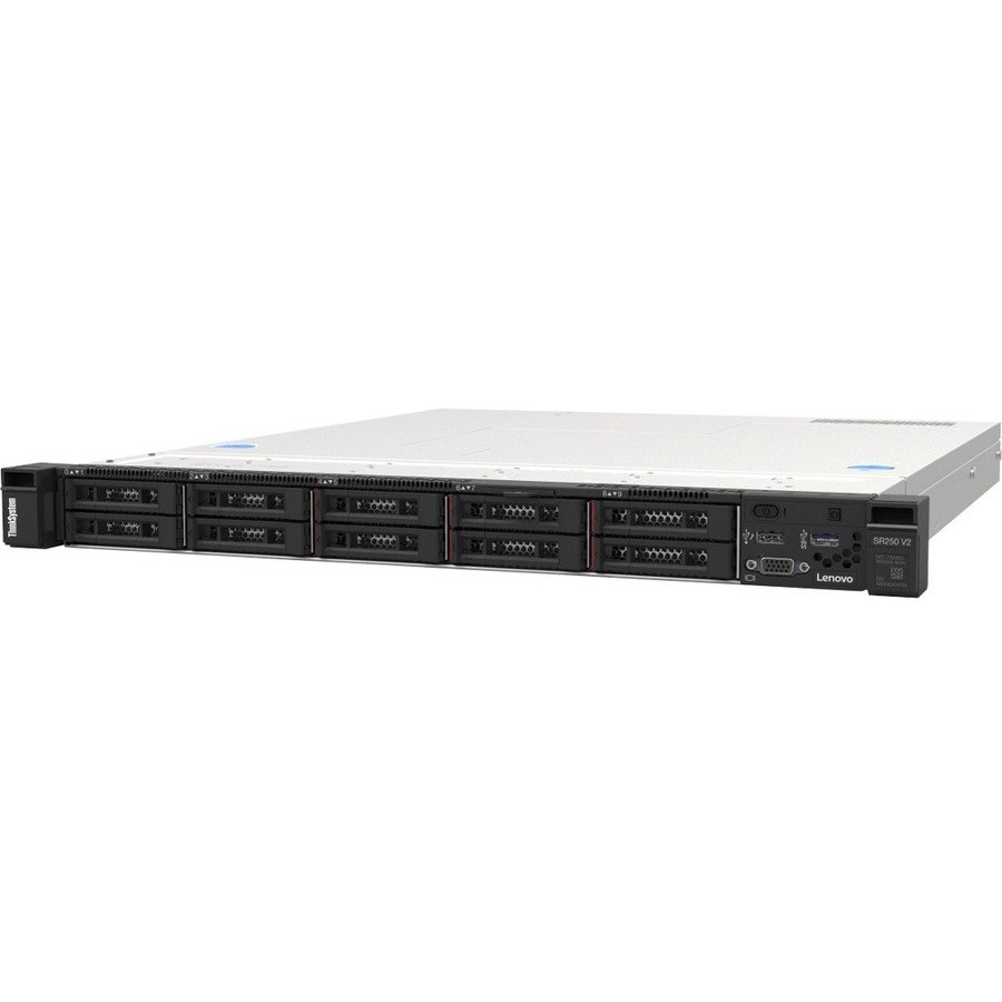 Lenovo ThinkSystem SR250 V2 7D7QA01ZNA 1U Rack Server - 1 x Intel Xeon E-2334 3.40 GHz - 16 GB RAM - Serial ATA Controller