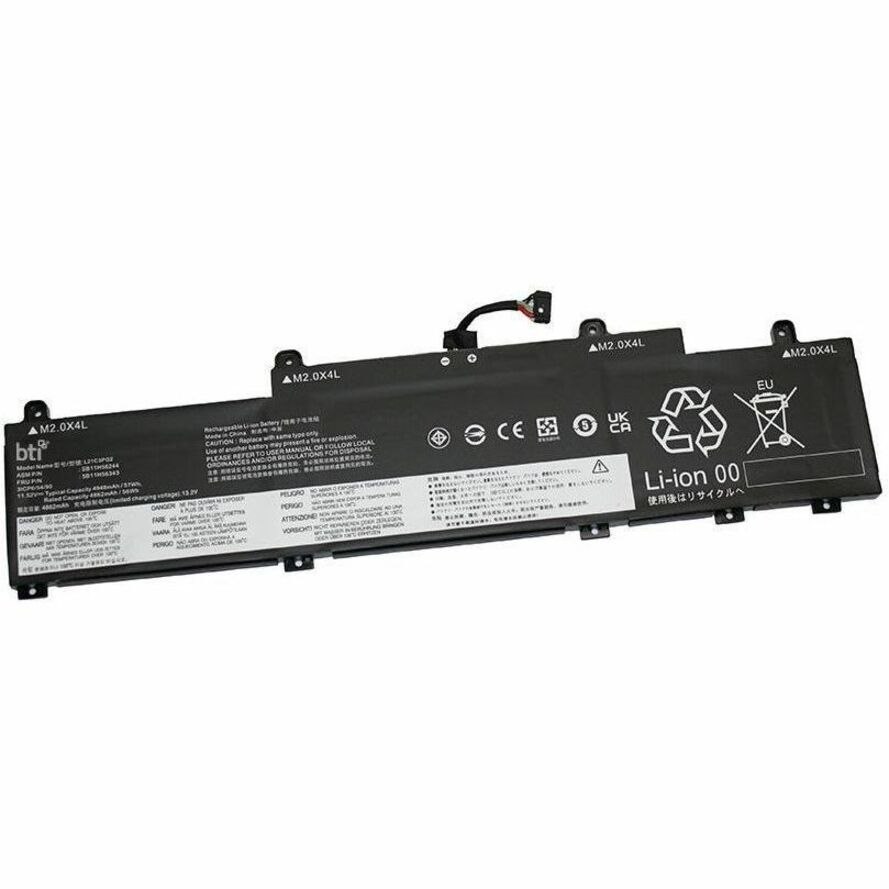 BTI 5B11H56348-BTI 11.52V 47WHR LI-ION BATTERY 5B11H56348, 5B11M90000, L22D3P70, SB11M89801, 5B11M90001, L22B3P70, SB11M89802, 5B11H56349, SB11H56250, 5B11H56350, SB11H56251, 5B11H56351, 5B11M90002, L22X3P70, SB11M89803, 5B11M89999, THINKPAD L14 GEN 4, L14 GEN 4 21H1, L14 GEN 4 21H2, L14 GEN 4 21H5