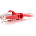 C2G 100ft Cat6 Snagless Unshielded (UTP) Ethernet Cable - Cat6 Network Patch Cable - PoE - Red