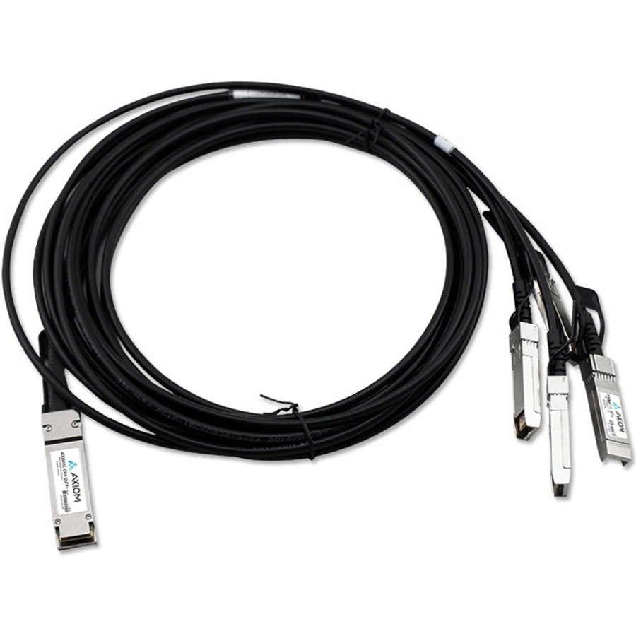 Axiom 40GBASE-CR4 QSFP+ to 4 10GBASE-CU SFP+ Passive DAC Arista Compatible 7m