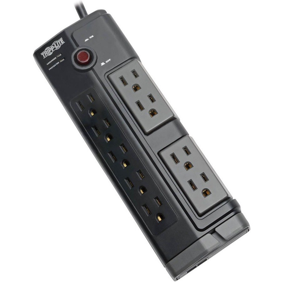 Tripp Lite Surge Protector Power Strip 9-Outlet w/ 4 Rotating Outlets 6ft Cord