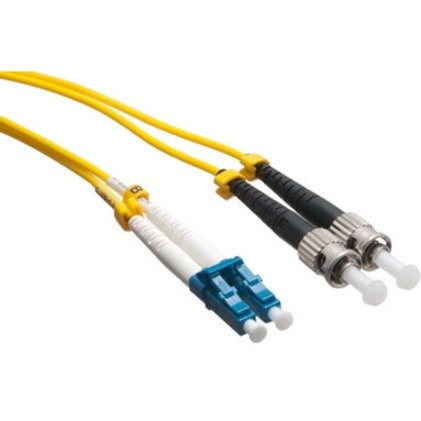 Axiom LC/ST Singlemode Duplex OS2 9/125 Fiber Optic Cable 15m - TAA Compliant