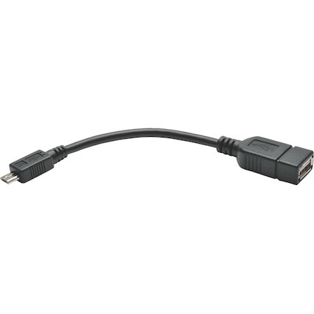 Eaton Tripp Lite Series Micro USB to USB OTG Host Adapter Cable, 5-Pin Micro USB B to USB A M/F, 6-in. (15.24 cm)