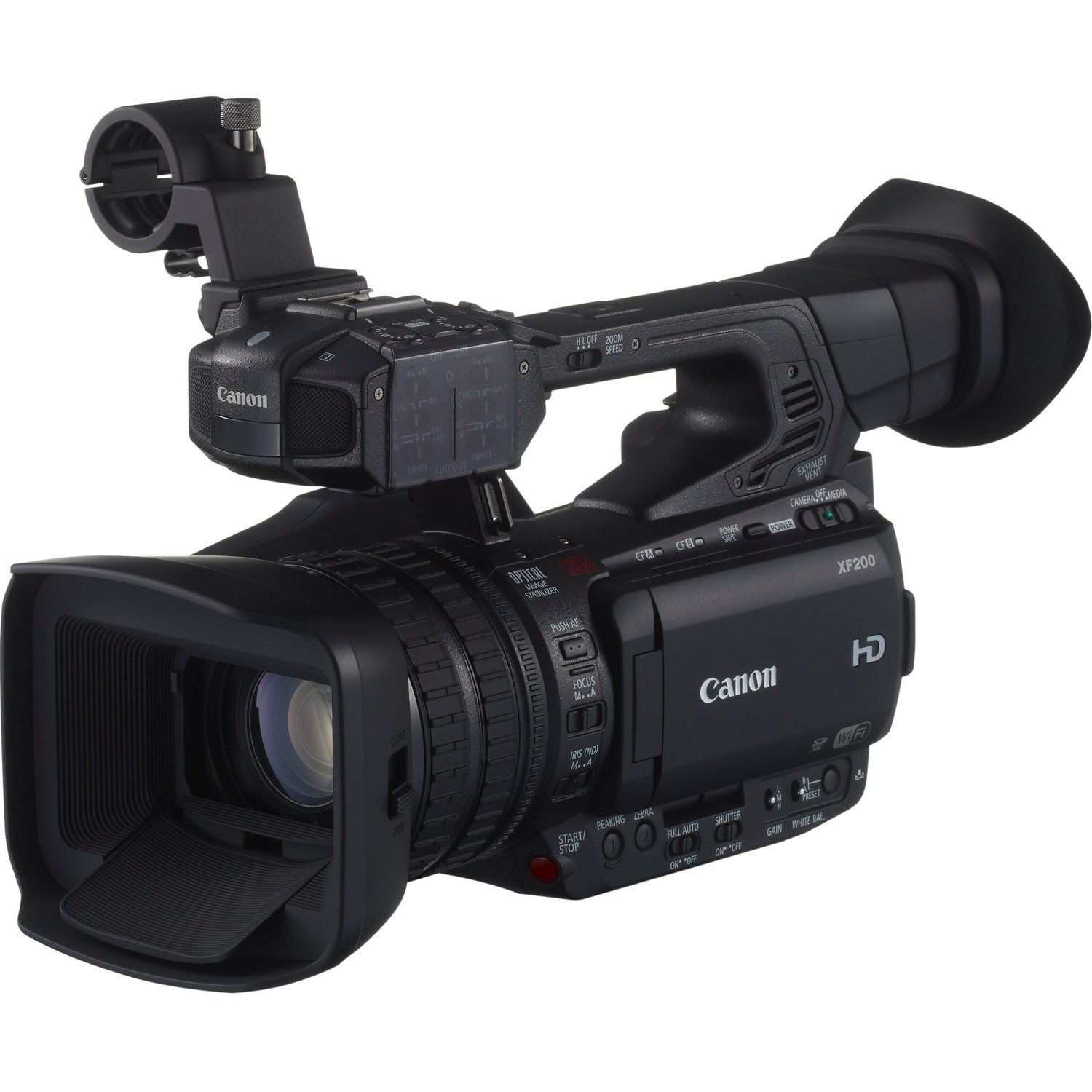 Canon XF200 Digital Camcorder - 8.9 cm (3.5") OLED Screen - 1/2.84" HD CMOS - Full HD