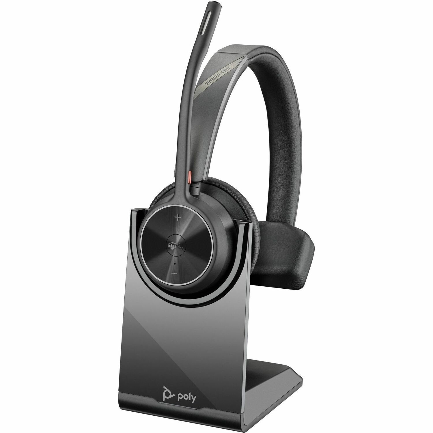 Poly Voyager 4300 UC 4310 Wireless Over-the-head, On-ear Mono Headset - Black