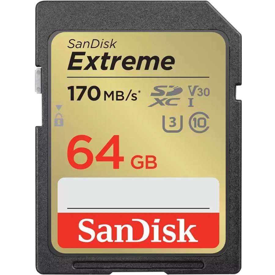 SanDisk Extreme 64 GB Class 10/UHS-I (U3) V30 SDXC