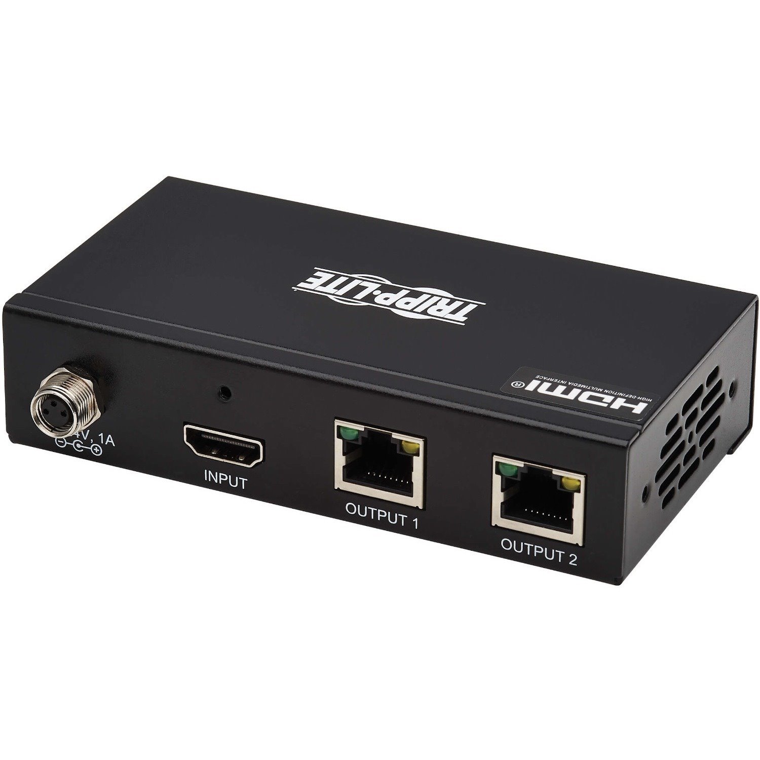 Tripp Lite by Eaton 2-Port HDMI over Cat6 Splitter - 4K 60 Hz, HDR, 4:4:4, PoC, HDCP 2.2, 230 ft. (70.1 m), TAA