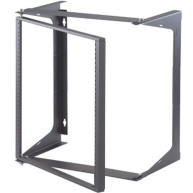 Ortronics Swing-EZ Wall Rack - Black - 25.00 in D