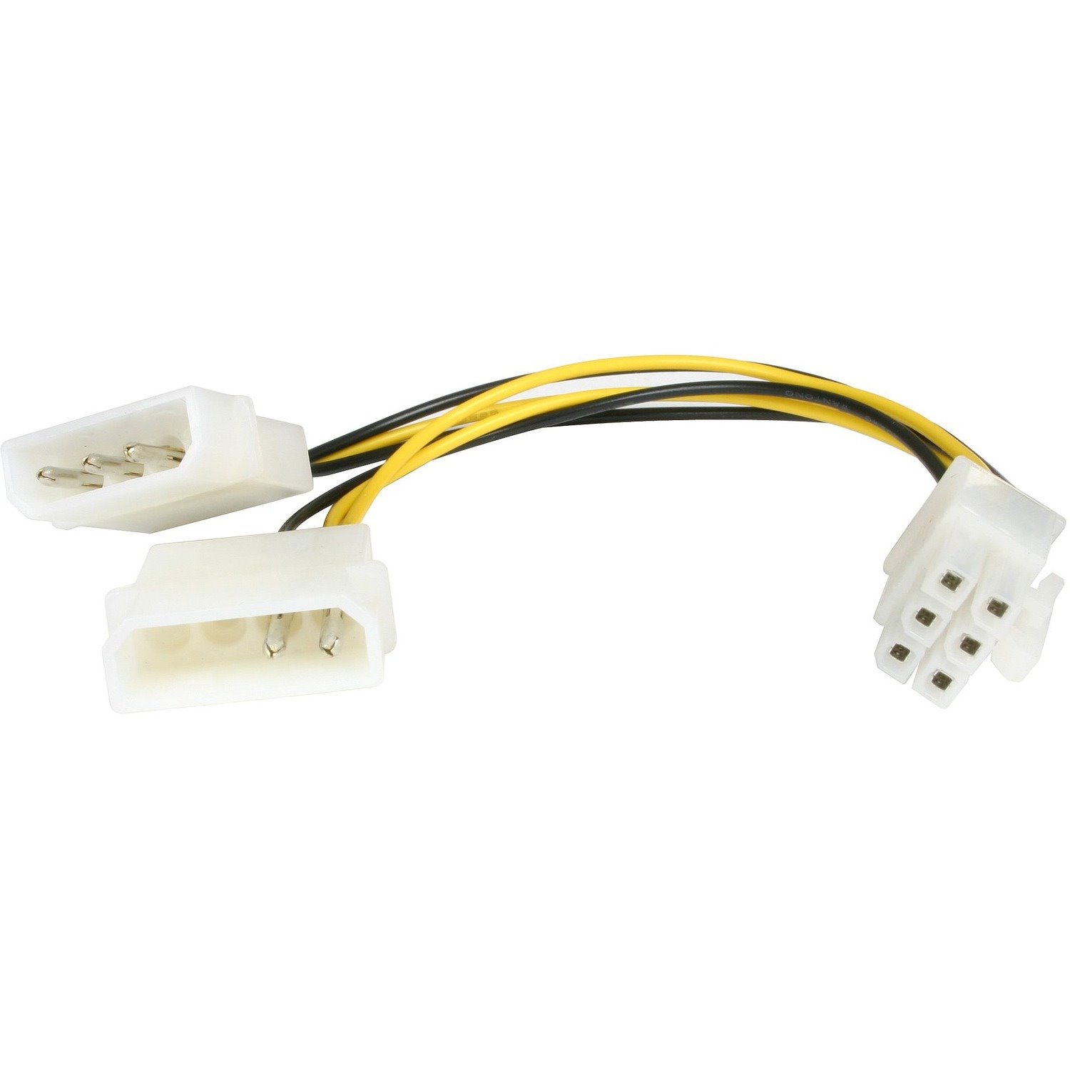 StarTech.com 15cm 6in. LP4 to 6 Pin PCI Express Video Card Power Cable Adapter
