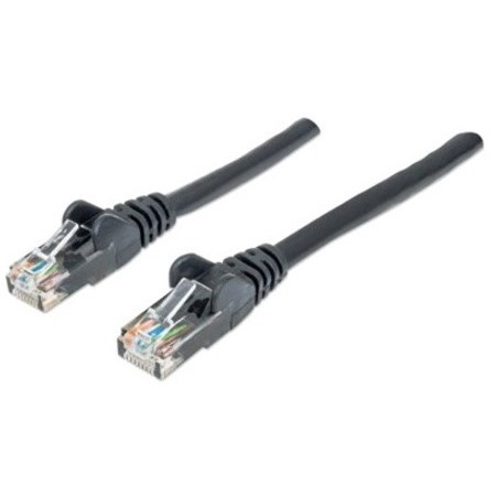 Network Patch Cable, Cat6, 2m, Black, CCA, U/UTP, PVC, RJ45, Gold Plated Contacts, Snagless, Booted, Lifetime Warranty, Polybag