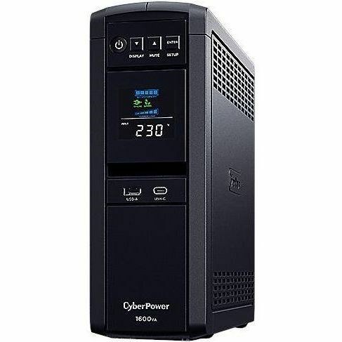 CyberPower PFC Sinewave CP1600EPFCLCD-UK Line-interactive UPS - 1.60 kVA/1 kW