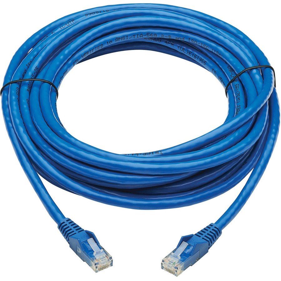 Eaton Tripp Lite Series Cat6 Gigabit Snagless Molded UTP Ethernet Cable (RJ45 M/M), PoE, CMR-LP, Blue, 20 ft. (6.09 m), TAA