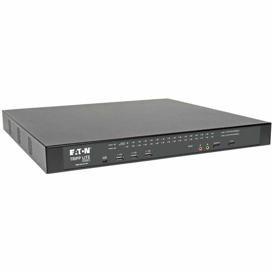 Eaton Tripp Lite Series NetDirector 32-Port Cat5 KVM over IP Switch - Virtual Media, 1 Remote + 1 Local User, 1U Rack-Mount, TAA