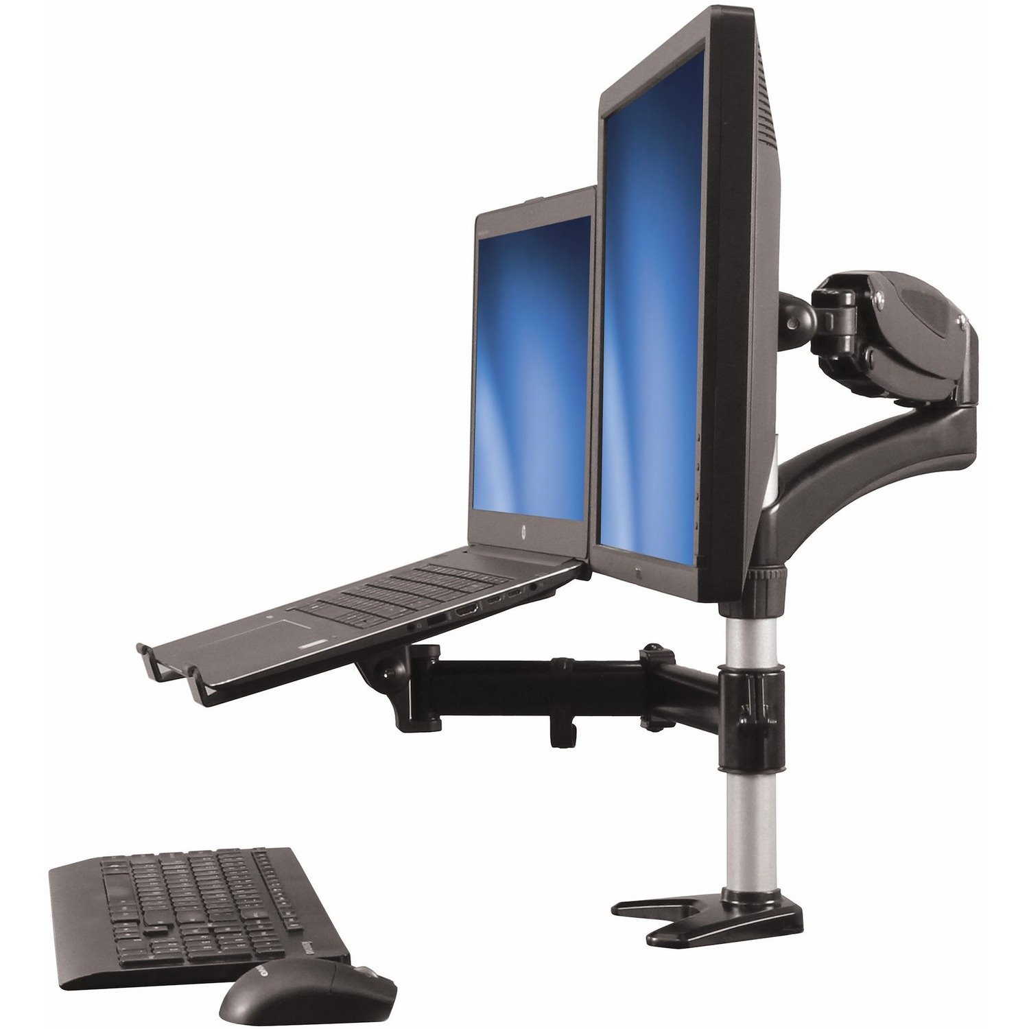 StarTech.com Mounting Arm for Monitor, Notebook, Docking Station, Keyboard, Mouse - Black