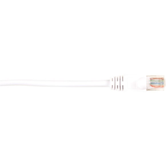 Black Box CAT5e Value Line Patch Cable, Stranded, White, 10-ft. (3.0-m), 10-Pack