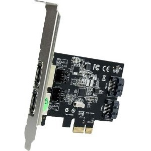 StarTech.com 2 Port PCI Express SATA 6 Gbps eSATA Controller Card - Dual Port PCIe SATA III Card - 2 Int/2 Ext