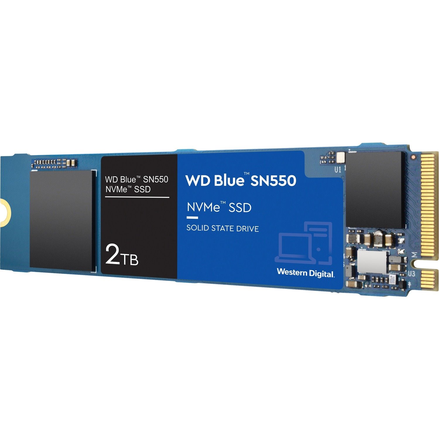 Western Digital Blue SN550 WDS200T2B0C 2 TB Solid State Drive - M.2 2280 Internal - PCI Express NVMe (PCI Express NVMe 3.0 x4)