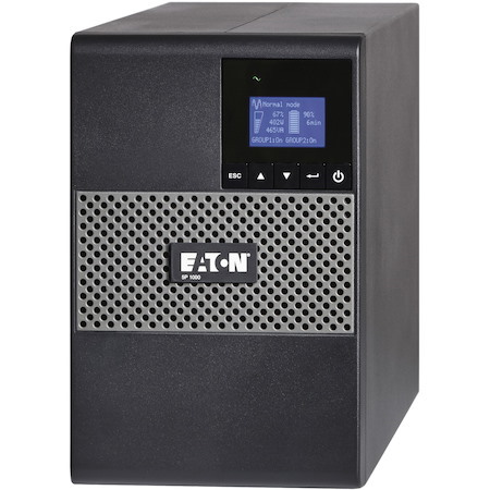 Eaton 5P 1000VA 770W 120V Line-Interactive UPS, 5-15P, 8x 5-15R Outlets, True Sine Wave, Cybersecure Network Card Option, Tower - Battery Backup