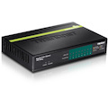 TRENDnet 8-Port GREENnet Gigabit PoE+ Switch, Supports PoE And PoE+ Devices, 61W PoE Budget, 16Gbps Switching Capacity, Data & Power Via Ethernet To PoE Access Points & IP Cameras, Black, TPE-TG82G
