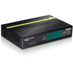 TRENDnet 8-Port GREENnet Gigabit PoE+ Switch, Supports PoE And PoE+ Devices, 61W PoE Budget, 16Gbps Switching Capacity, Data & Power Via Ethernet To PoE Access Points & IP Cameras, Black, TPE-TG82G