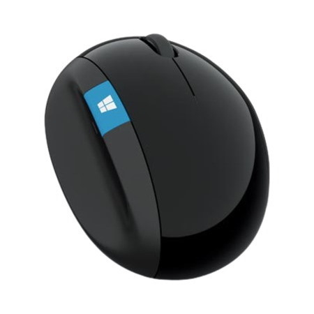 Microsoft Sculpt Ergonomic Mouse - Radio Frequency - USB 2.0 - BlueTrack - 7 Button(s) - Black