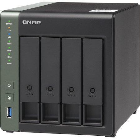 QNAP TS-431X3-4G 4 x Total Bays SAN/NAS Storage System - 512 MB Flash Memory Capacity - Annapurna Labs Alpine AL-314 Quad-core (4 Core) 1.70 GHz - 4 GB RAM - DDR3L SDRAM Tower