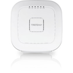 TRENDnet AC2200 Tri-Band PoE+ Indoor Wireless Access Point, 867Mbps WiFi AC + 400Mbps WiFi N Bands, Wave 2 MUMIMO, Client bridge, WDS, AP, WDS Bridge, WDS Station, Repeater Modes, White, TEW-826DAP
