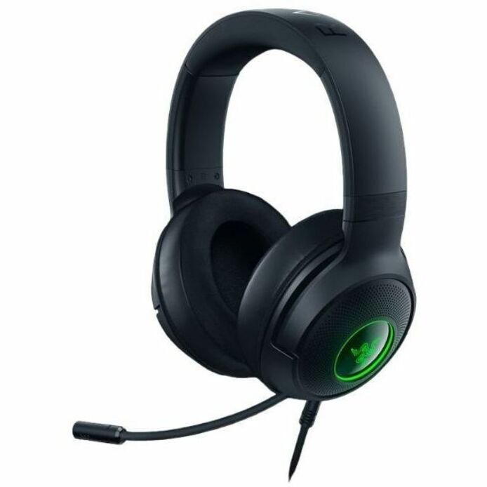 Razer Kraken V3 X Gaming Headset: 7.1 Surround Sound - Triforce 40MM Drivers - HyperClear Bendable Cardioid Mic - Chroma RGB Lighting - For PC - Classic Black