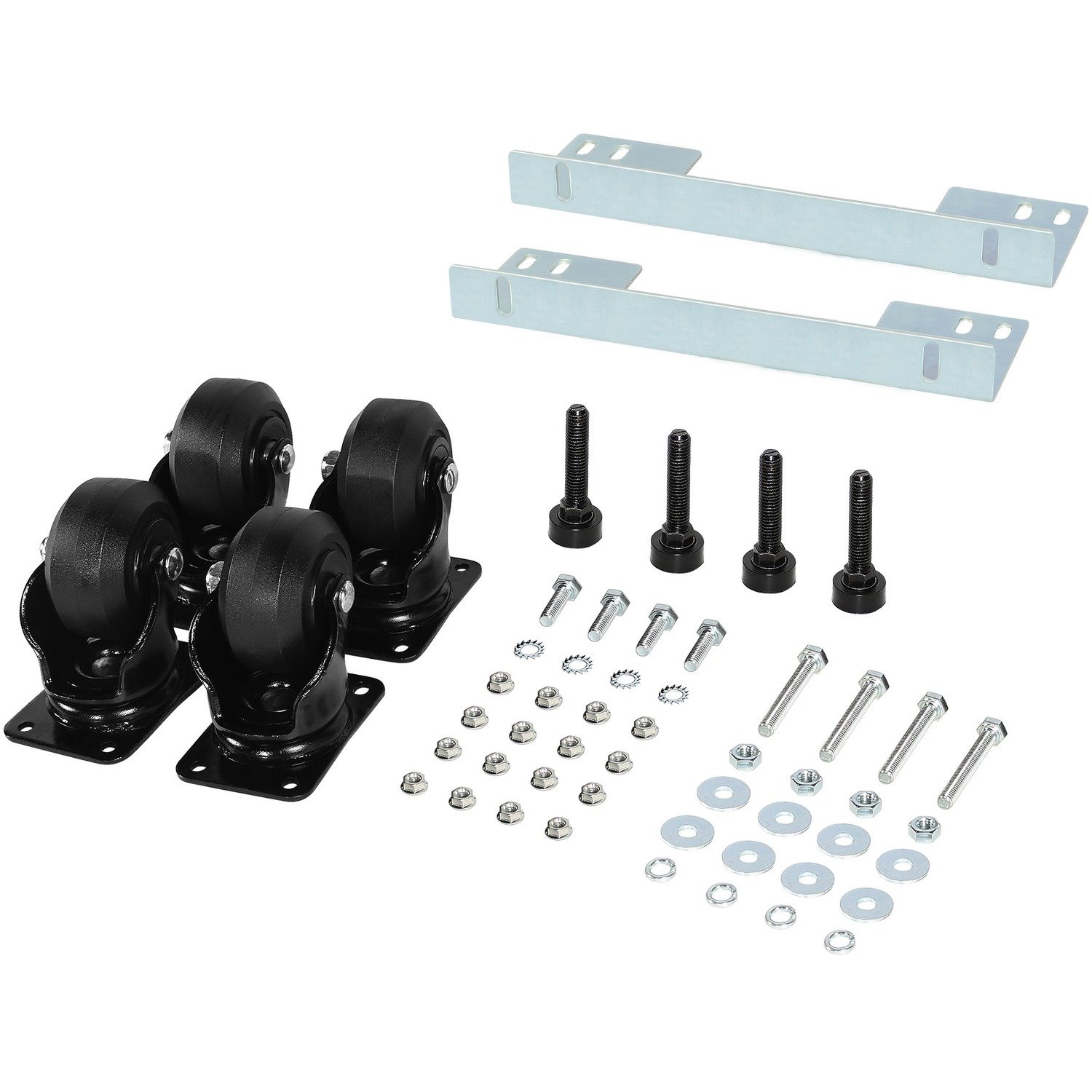 CyberPower Carbon Rack Caster Kit - Silver, Black
