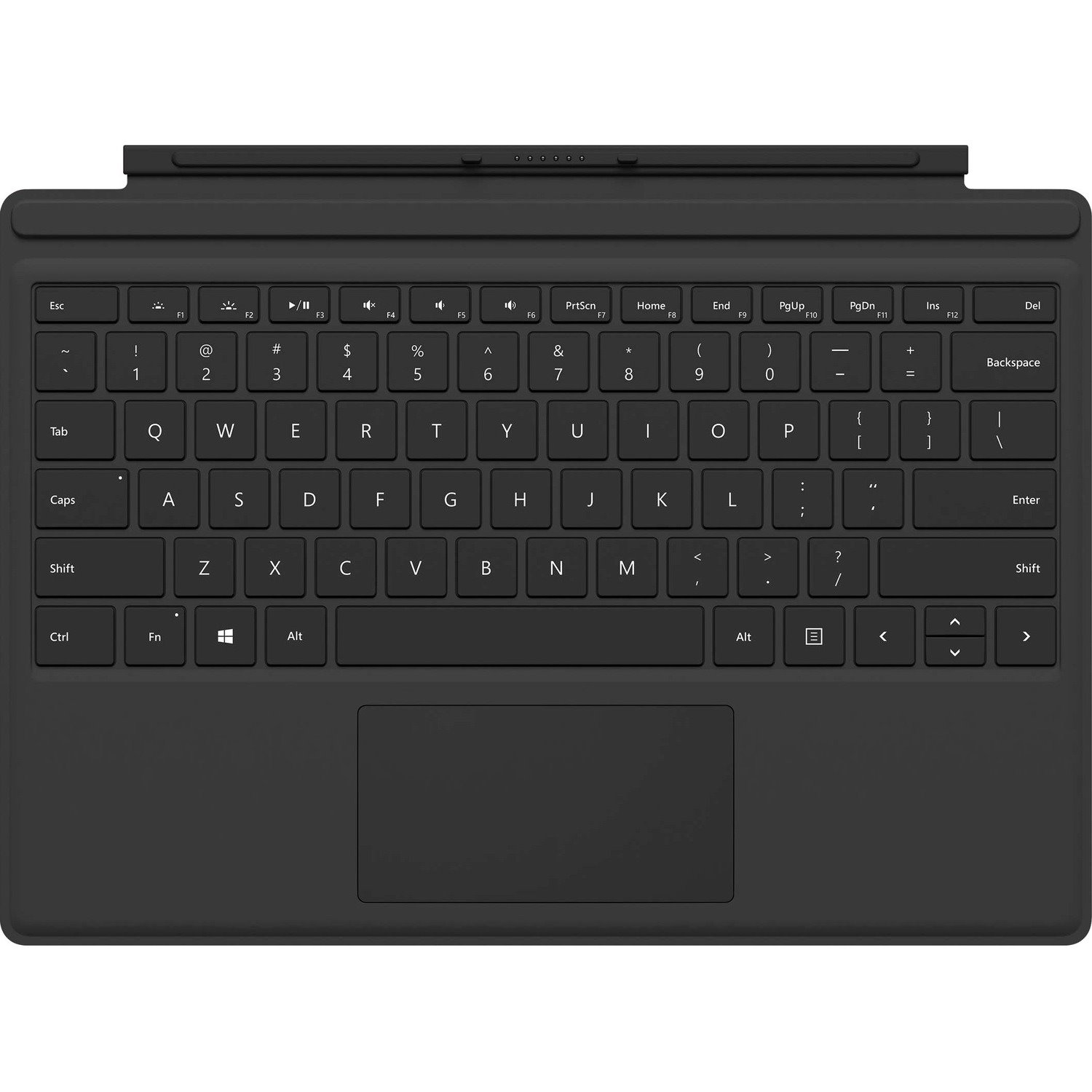 Microsoft Surface Pro Type Cover Keyboard/Cover Case Tablet - Black - Bump Resistant, Scratch Resistant - 4.3 mm Height x 294.9 mm Width x 216.9 mm Depth