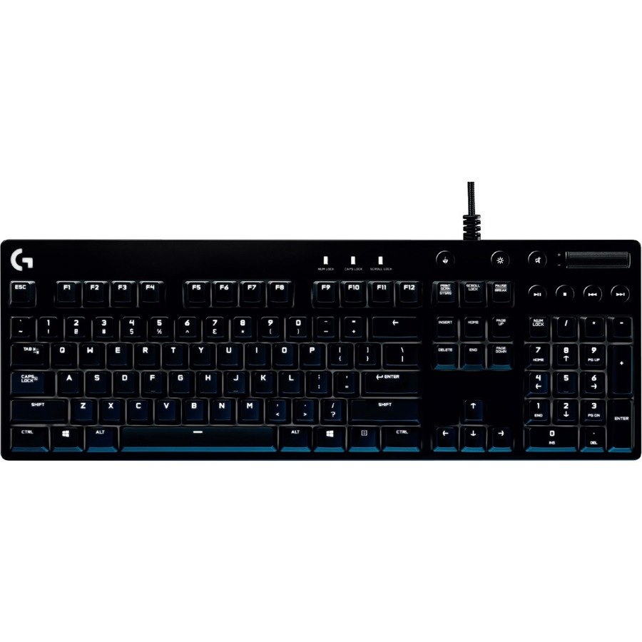 Logitech Orion Brown G610 Keyboard - Cable Connectivity - USB 2.0 Interface - QWERTY Layout