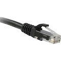 ENET Cat5e Black 8 Foot Patch Cable with Snagless Molded Boot (UTP) High-Quality Network Patch Cable RJ45 to RJ45 - 8Ft