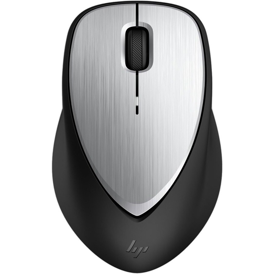 HP 500 Mouse - Radio Frequency - USB - Laser - Black, Silver