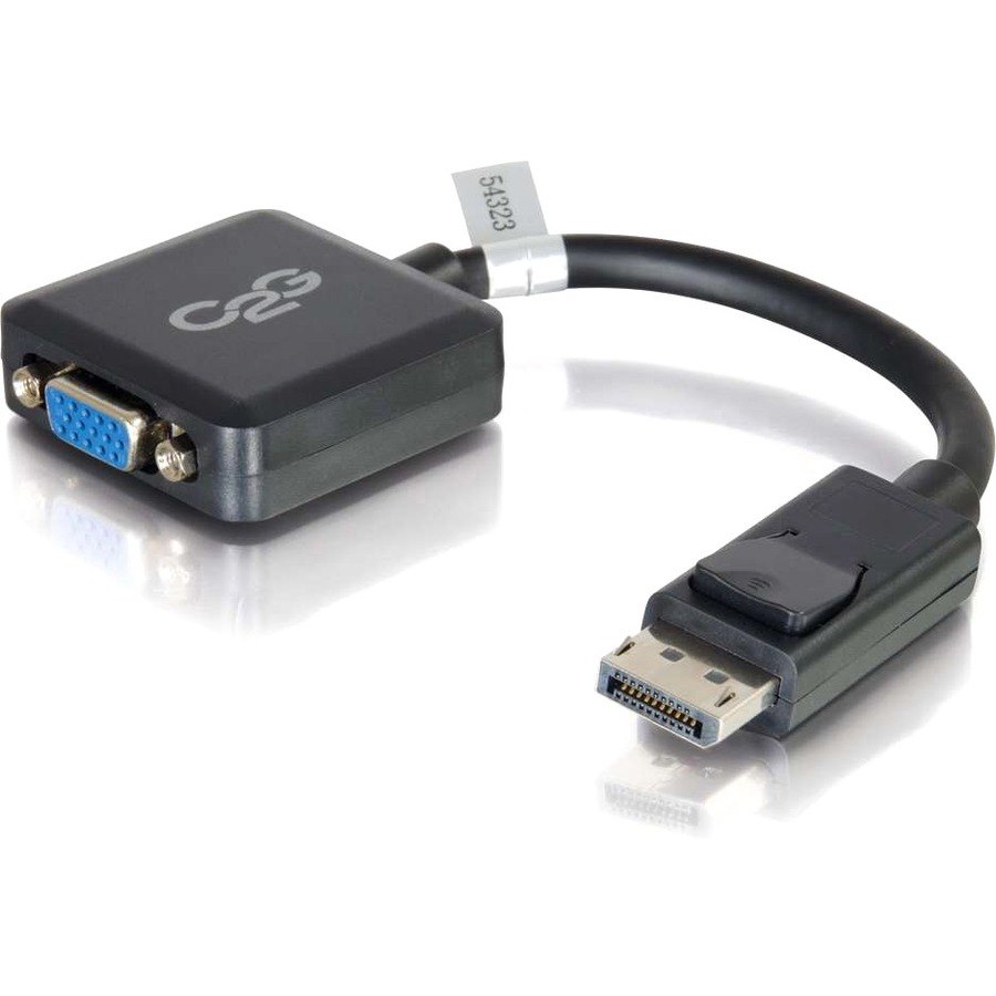C2G 20 cm DisplayPort/VGA A/V Cable for PC, Notebook, Monitor, Audio/Video Device