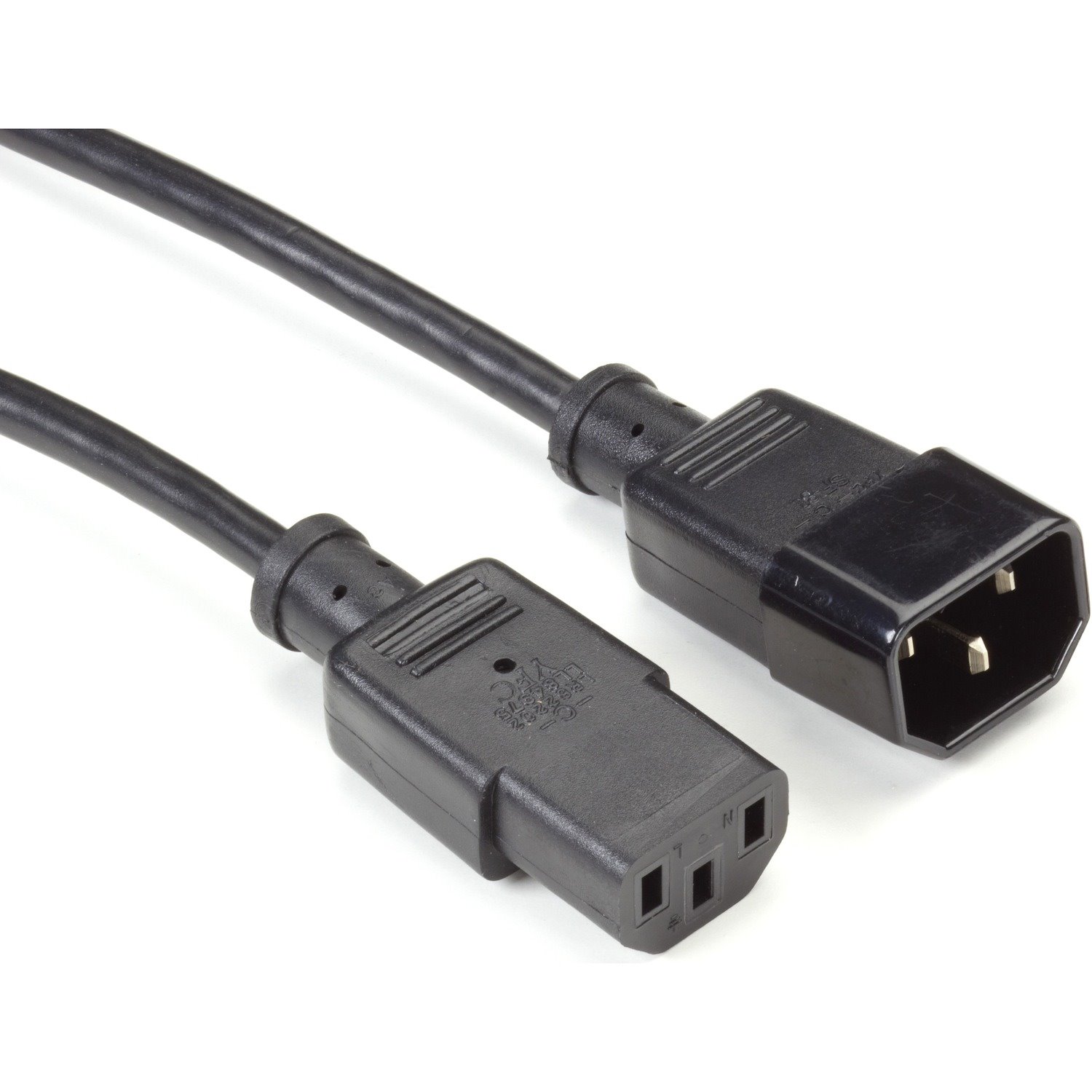 Black Box IEC 320 C13 Socket to IEC 320 C14 Plug Molded Extension Power Cord, 6-ft.(1.8-m)