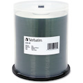 Verbatim CD-R 700MB 52X DataLifePlus Shiny Silver Silk Screen Printable - 100pk Spindle