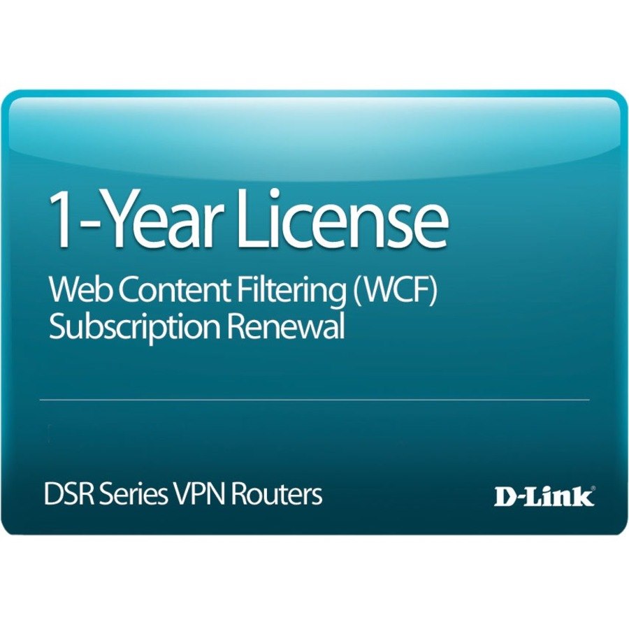 D-Link DSR-150N Dynamic Web Content Filtering License, 12-months