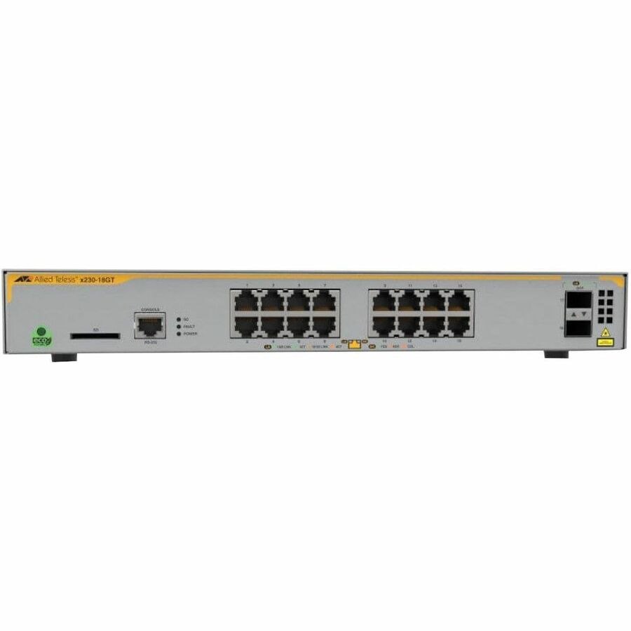 Allied Telesis L3 Switch with 16 x 10/100/1000T Ports and 2 x 100/1000X SFP Ports